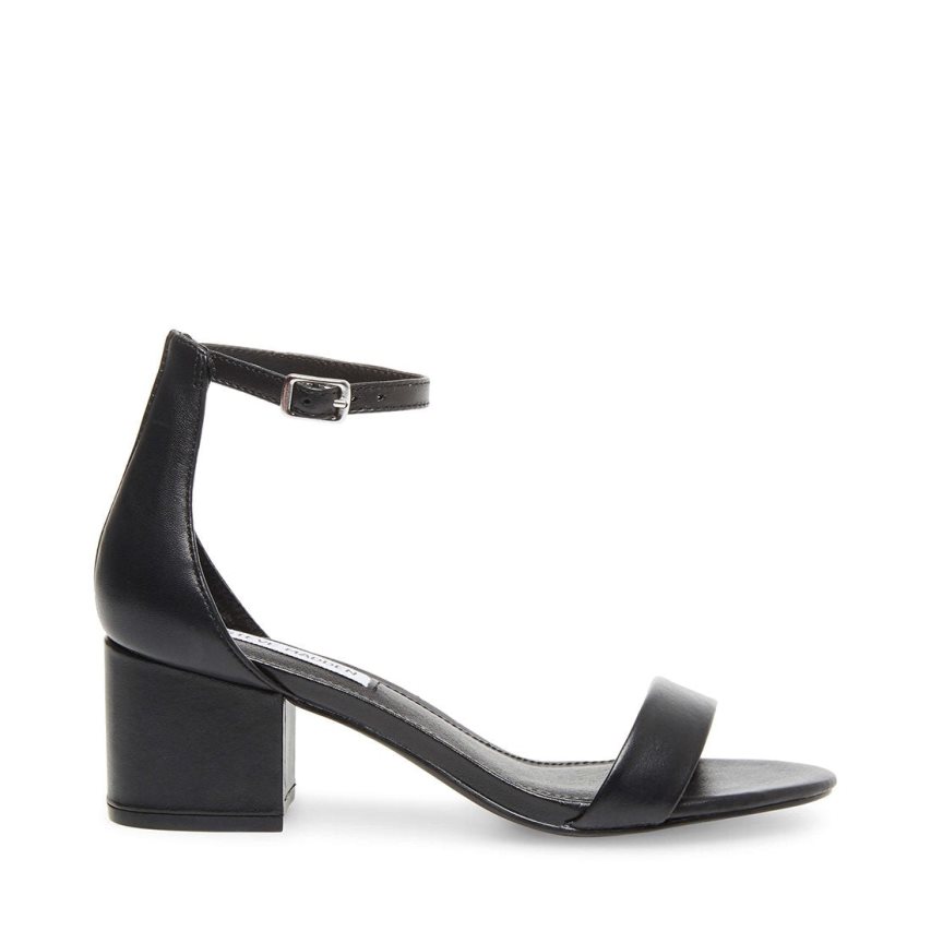 Sandalias Tacones Steve Madden Irenee Cuero Mujer Negras | ES AL6S49